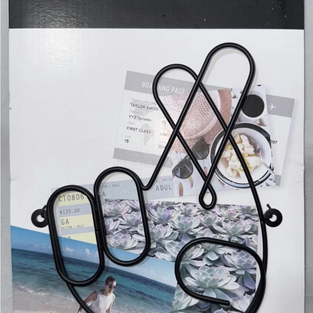 Umbra U Loft Rock On Crossed Fingers Wire Photo Holders Set of 2-new